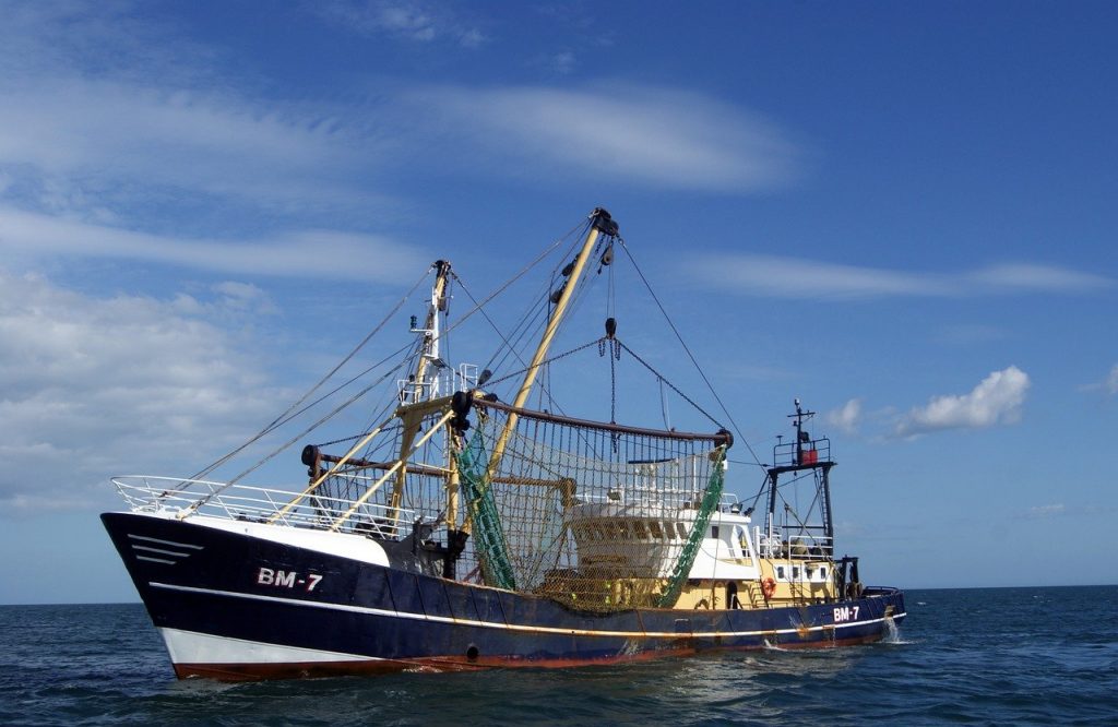 UK post-Brexit trade deal - Fishing boat trawler