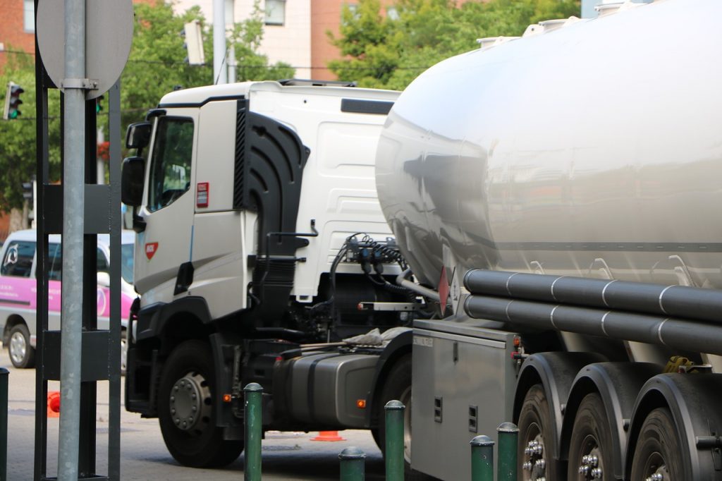 Fuel shortage and petrol supply problems - Tanker Lorry