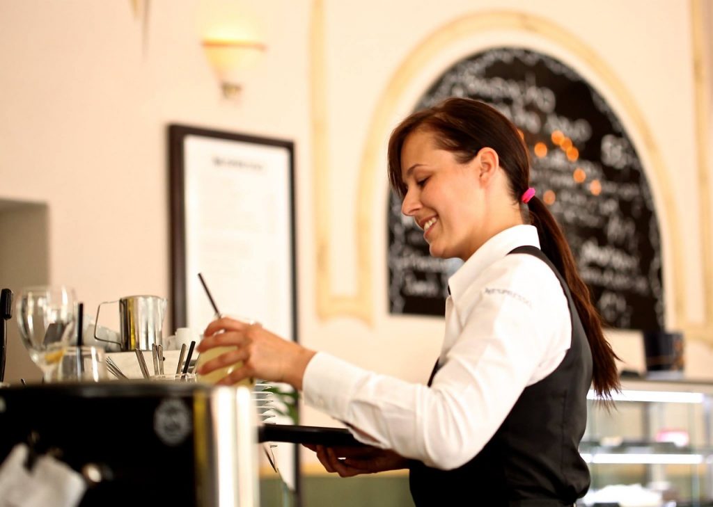 Furlough scheme end - Waitress, Hospitality industry